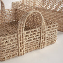 JULIET ABACA NESTING RECTANGULAR TRAYS, SET OF 2