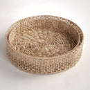 JULIET ABACA ROUND TRAYS, SET OF 2