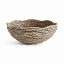 NAPA Home & Garden, BURMA RATTAN SCALLOPED EDGE BOWL,N5TN04GY