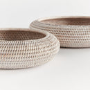 NAPA Home & Garden, BURMA RATTAN SHALLOW DISPLAY BOWLS