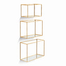 NAPA Home & Garden, DAPHNE MIRRORED WALL SHELVES, SET OF 3,N5TY05