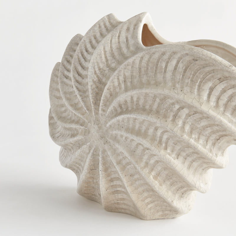 NAPA Home & Garden, NAUTILUS SHELL VASE,N5UG09