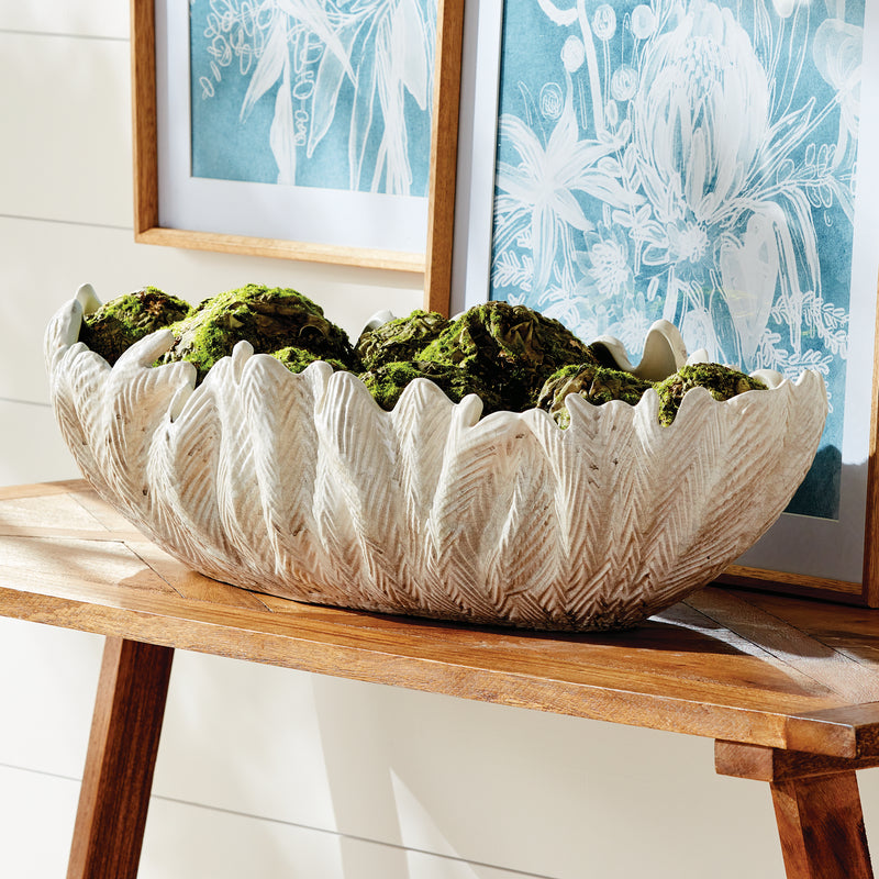 NAPA Home & Garden, WINSLOW DECORATIVE OVAL BOWL,N5UG22GY