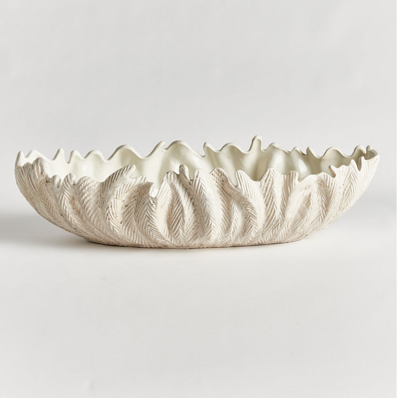 NAPA Home & Garden, WINSLOW DECORATIVE OVAL BOWL,N5UG22GY