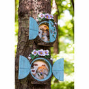 Evergreen Statuary,At the Window Squirrel, Lit Tree Decor,7.75x8.75x3.25 Inches