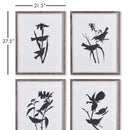 NAPA Home & Garden, BIRD SILHOUETTE PRINTS, SET OF 4,NH412