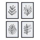 NAPA Home & Garden, SKETCHED LEAF PRINTS, SET OF 4,NNH545