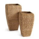 NAPA Home & Garden, SEAGRASS TALL SQUARE PLANTERS, SET OF 2,NSG411