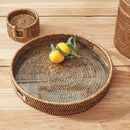 NAPA Home & Garden, BURMA RATTAN ROUND SERVING TRAY