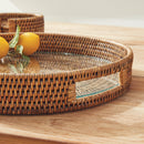 NAPA Home & Garden, BURMA RATTAN ROUND SERVING TRAY