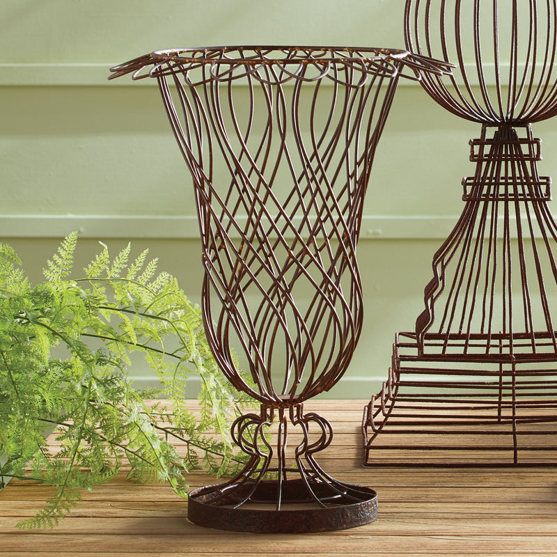 NAPA Home & Garden, WEATHERED METAL WIRE VASE,NVY413