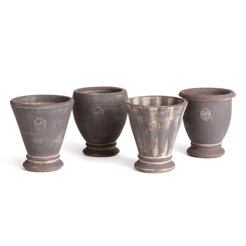 NAPA Home & Garden, WAKEFIELD HANDMADE MIDI POTS, SET OF 4,NWH409GY
