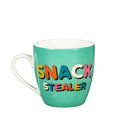 Mommy and Me Ceramic Cup Giftset, 17oz. & 7oz., Snack Dealer/Snack Stealer