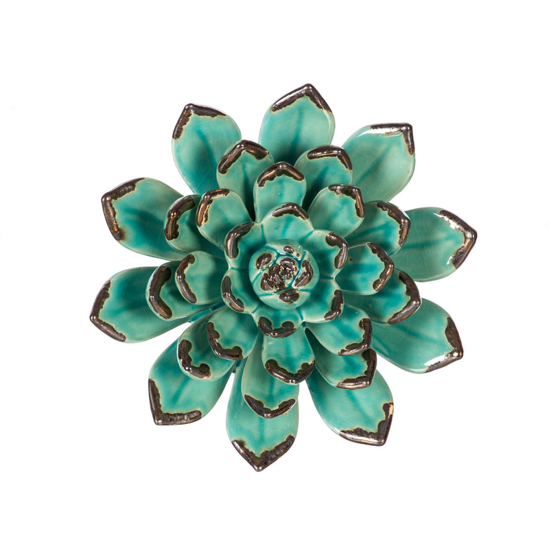 What She Shed Indoor Wall Decor, Ceramic Wall, San Pedro Cacti, Asst of 3