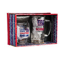 New York Giants, Stemless 17OZ Wine & Beer 16 OZ  Gift Set
