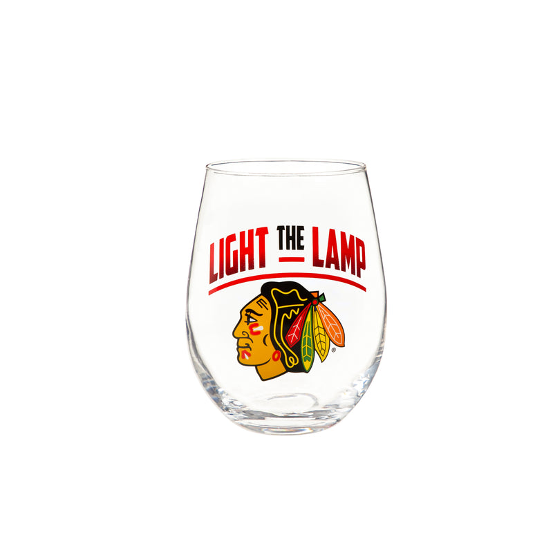 Stemless 17OZ Glass & Tankard 16OZ Gift Set, Chicago Blackhawks