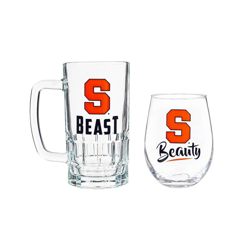 Syracuse University, Stemless 17OZ Glass & Tankard