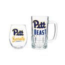 University of Pittsburgh, Stemless 17OZ Glass & Tankard 16OZ Gift Set