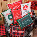 Holiday Sentiment Mini Pillows, including 6 styles, 3 of each, 18 Piece Total