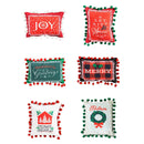 Holiday Sentiment Mini Pillows, including 6 styles, 3 of each, 18 Piece Total