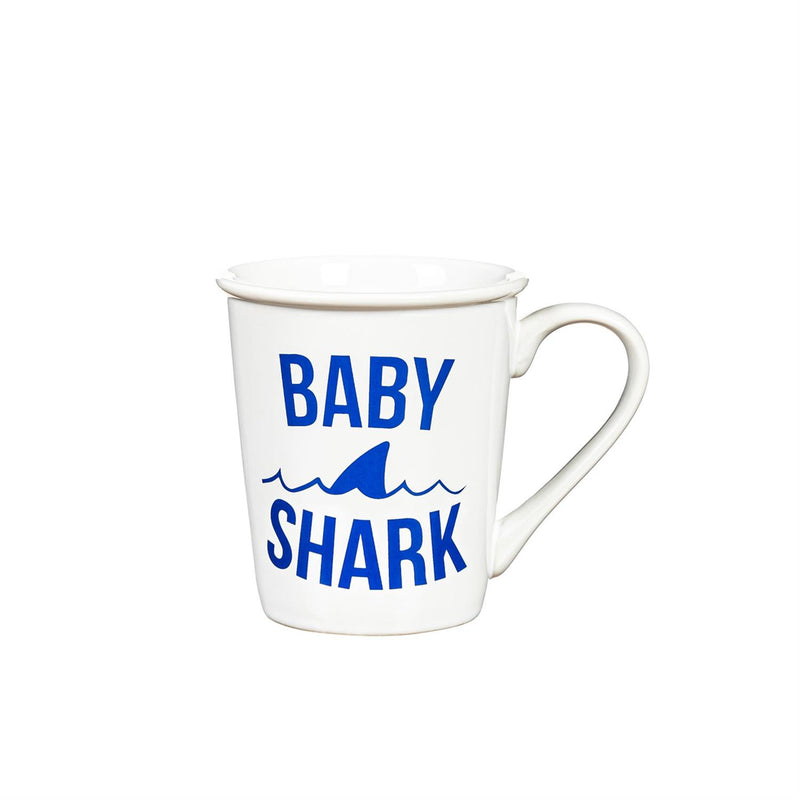 Daddy and Me Ceramic Cup Gift Set, 16 OZ and 8 OZ, Daddy Shark/Baby Shark