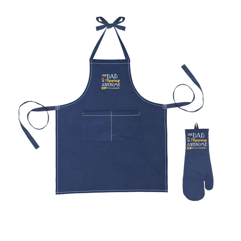 Father's Day Grilling Gift Set, "Our Dad is Flipping Awesome"