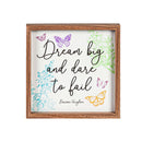 10" H x 10" L Inpirational Wall Art, Asst of 4