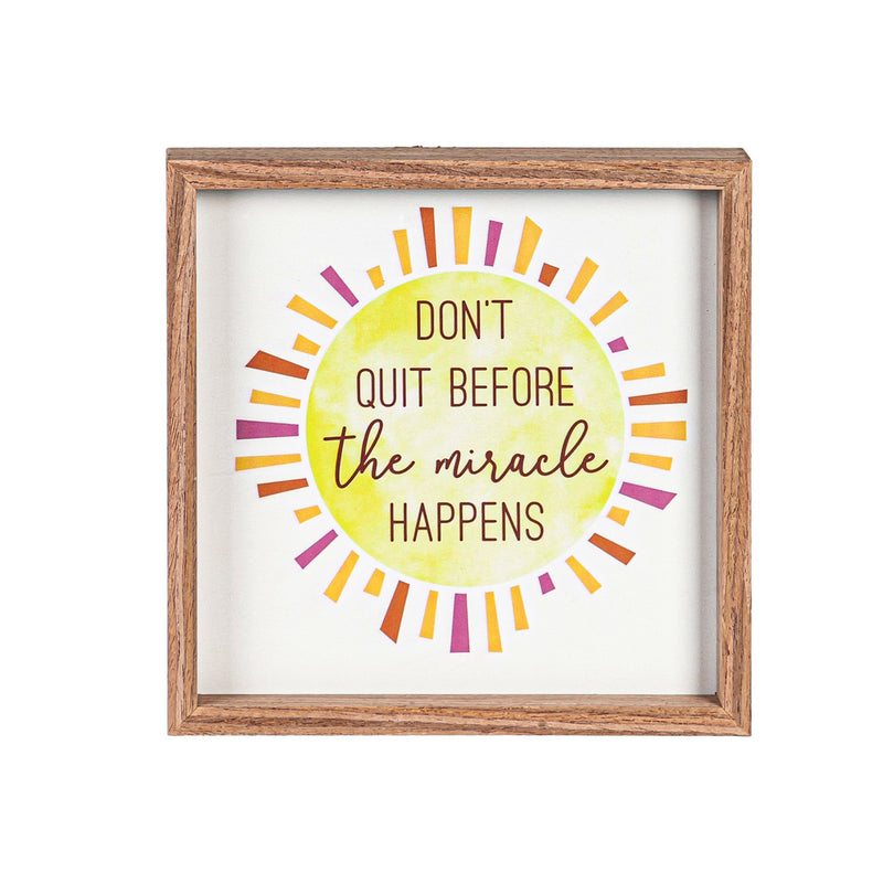 10" H x 10" L Inpirational Wall Art, Asst of 4