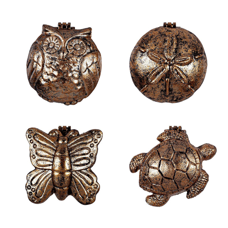 Rustic Metal Finish Door Knockers, Asst of 4
