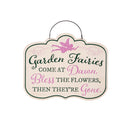 Garden of Wonder Garden Sign, Metal Hanging Sign, Fairy Garden