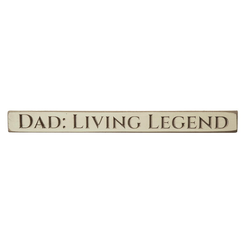 18" Wood Tabletop Sign, Dad: Living Legend