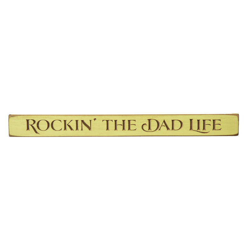 18" Wood Tabletop Sign, Rockin' The Dad Life
