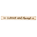 18" Wood Tabletop Sign, Forever and Always