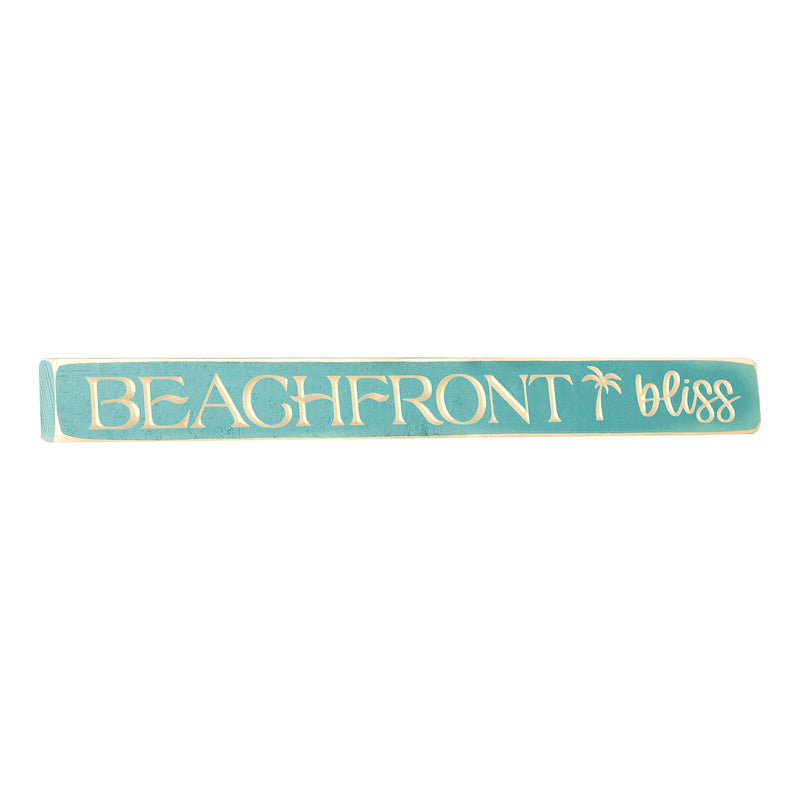 18" Wood Tabletop Sign, Beachfront Bliss