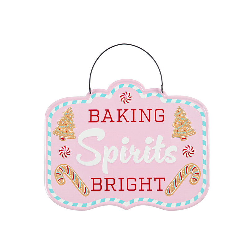 Printed Metal Hanging Gingerbread Cottage Sign,p4905