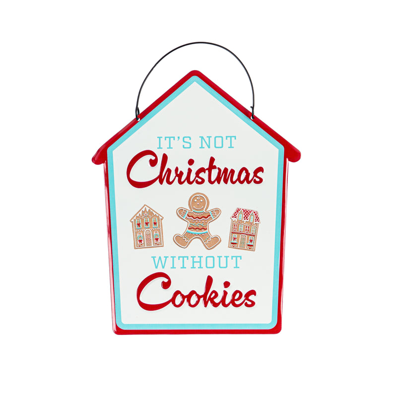 Printed Metal Hanging Gingerbread Cottage Sign,p4905