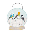 Printed Metal Hanging Winter Frost Snowglobe Sign,p4906