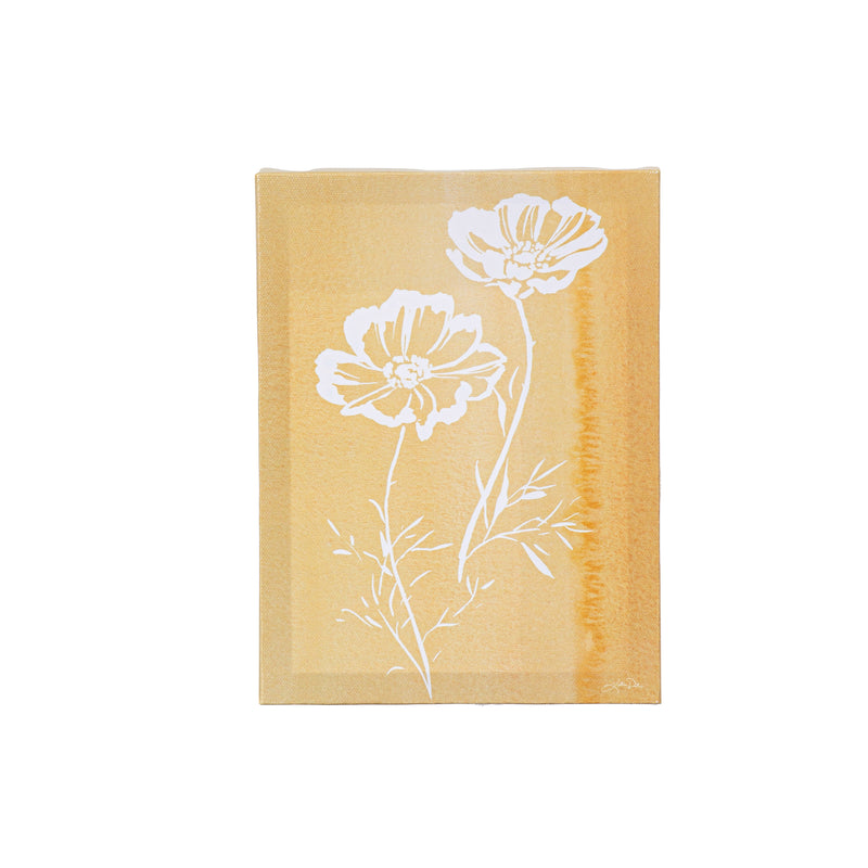 Cottage Wildflowers Mini Canvas Wall Decor, 6" L x 8" H