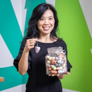 Heart Wood Hanging Decor in Glass Jar, Asst, 2"L