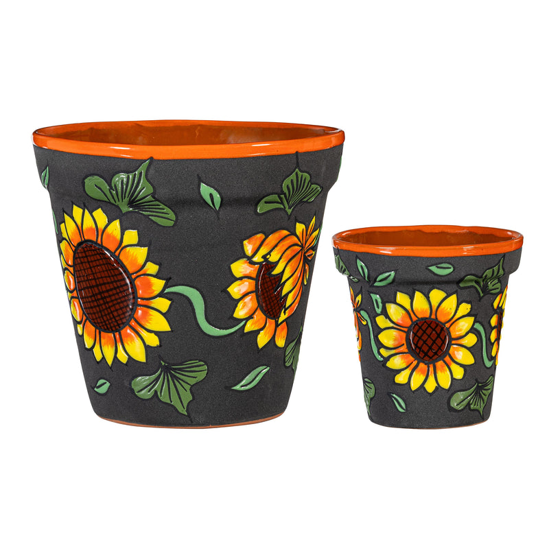 Sunflower Clay Planter Pallet
