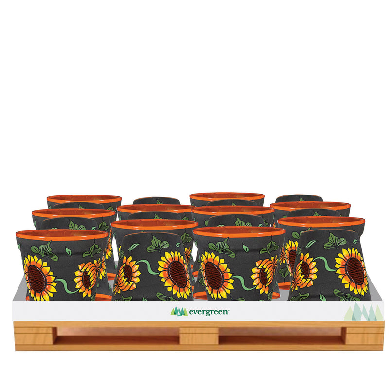 Sunflower Clay Planter Pallet