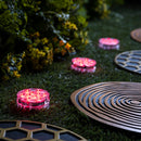 LED RGB Puck Light with Remote Control, Set of 3