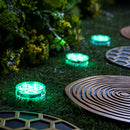 LED RGB Puck Light with Remote Control, Set of 3