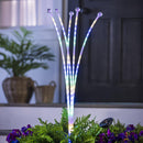 38"H Solar RGB Pathlights with Fosted Finish