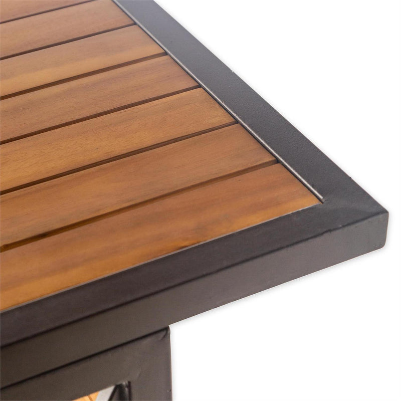 Aacia Bar Table with Irin Frame