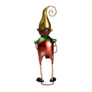 Metal Elf With Yellow Hat Christmas Garden Statue,phc014