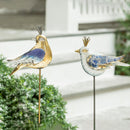 Metal Elegant Birds Garden Stakes, 2 Asst