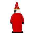37" Wooden LED Santa Statuary,phc268