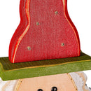 37" Wooden LED Santa Statuary,phc268