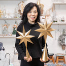 Metal Star Statuary, Set of 2,phc333